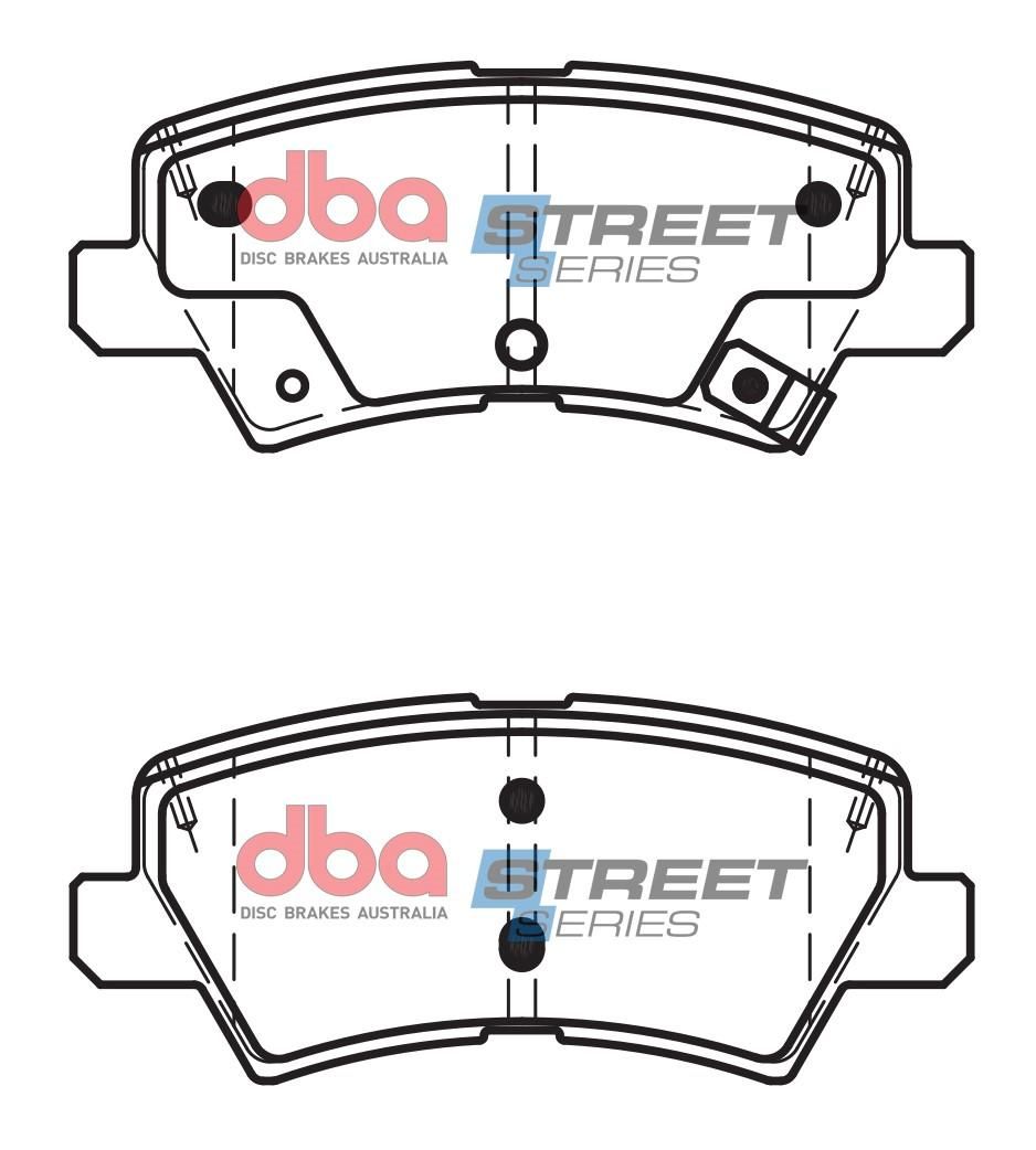 DBA SS STREET SERIES BRAKE PADS [ Kia Picanto JT 2017 -> R ] - TecDoc Only