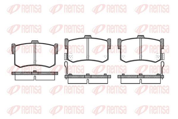 Premium Rear Brake Pad Set
