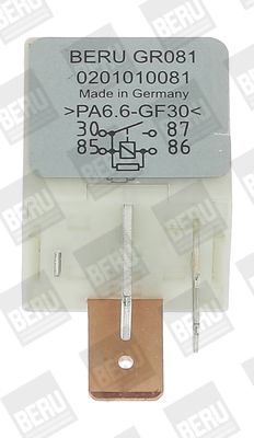 BorgWarner (BERU) GR081 Relay, glow plug system