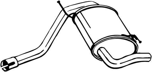 200-113 BOSAL hátsó hangtompító