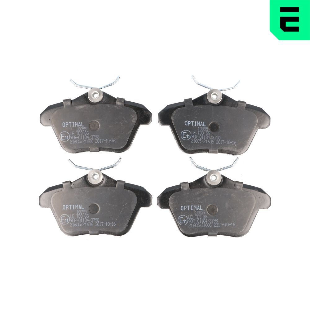 OPTIMAL BP-10055 - Bremsbelagsatz, Scheibenbremse