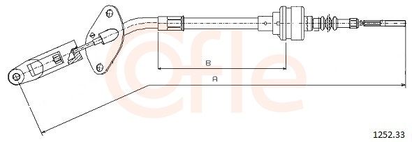COFLE 1252.33 - Seilzug, Kupplungsbet&auml;tigung