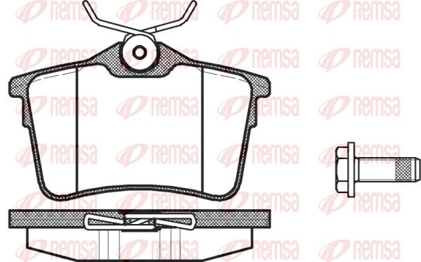 Brake Pad Set, disc brake 1382.00