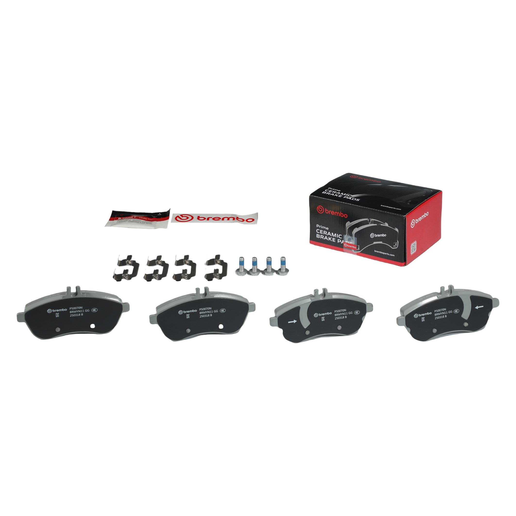 BREMBO DISC PAD -  MERCEDES BENZ C180 C204 13-16 *without sports package - TecDoc 1