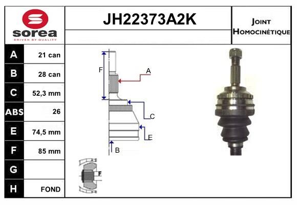 KIT CV JOINT - VW TIGUAN 4WD