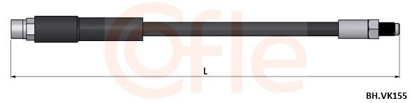 92.BH.VK155 COFLE fékcső