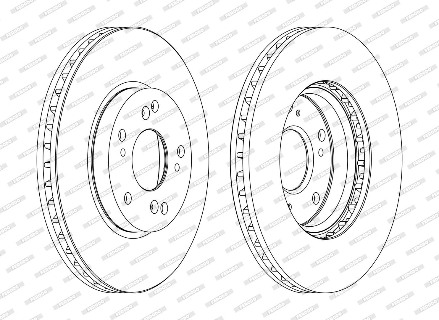 FERODO DDF1557C - Bremsscheibe PREMIER