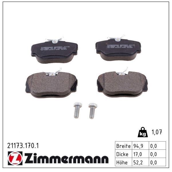 Bremsbelagsatz, Scheibenbremse