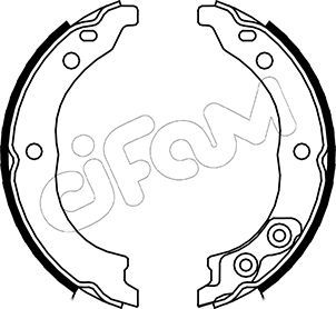 Brake Shoe Set, parking brake 153-089