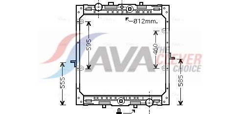DF2004 AVA QUALITY COOLING hűtő, motorhűtés