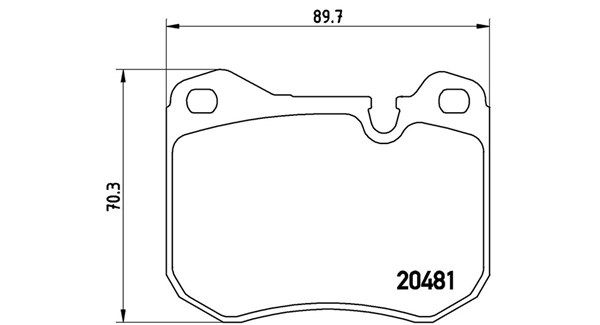 Bremsbelagsatz, Scheibenbremse