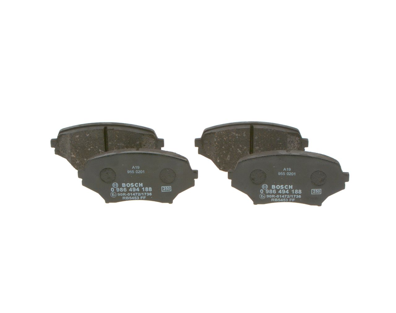 Brake Pad Set, disc brake 0 986 494 188