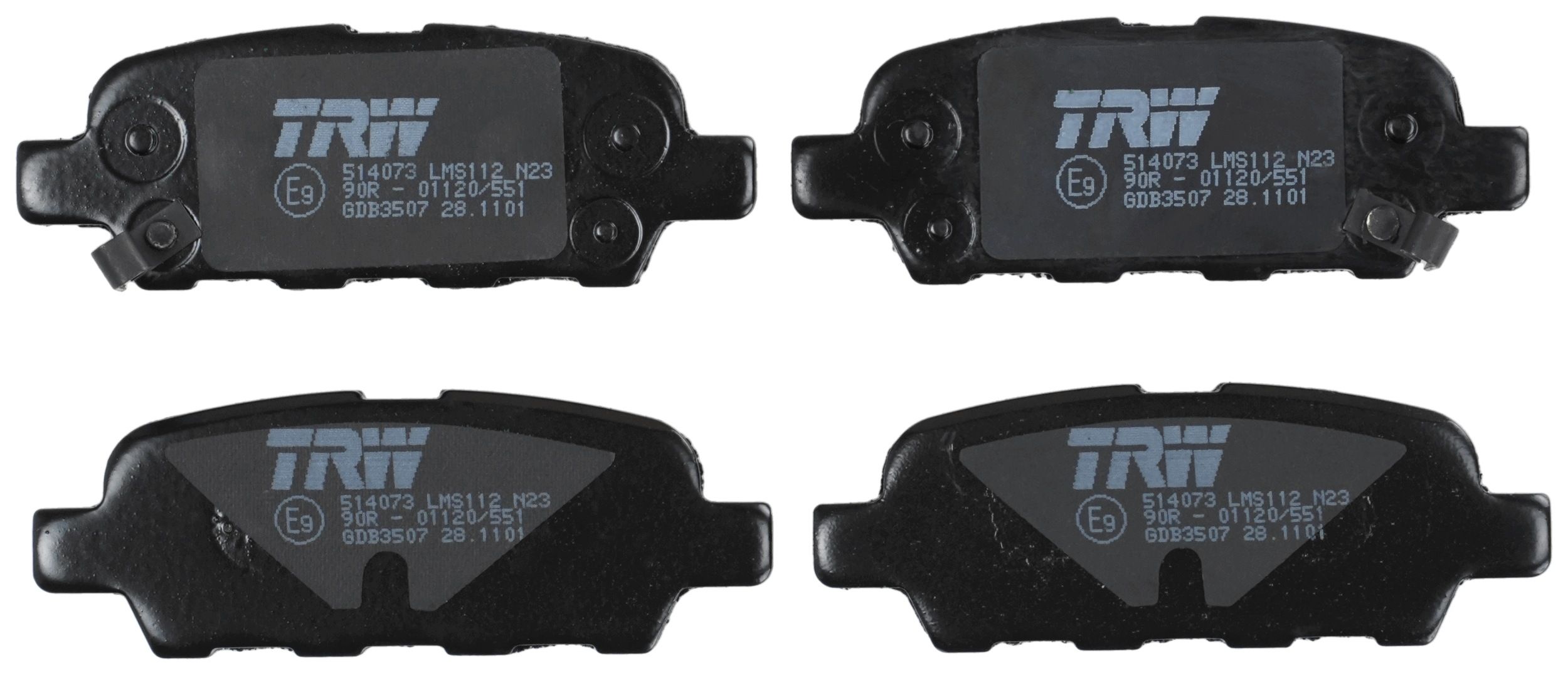 TRW DISC BRAKE PADS - TecDoc 2