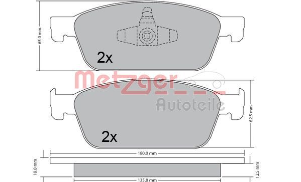 Brake Pad Set, disc brake 1170689