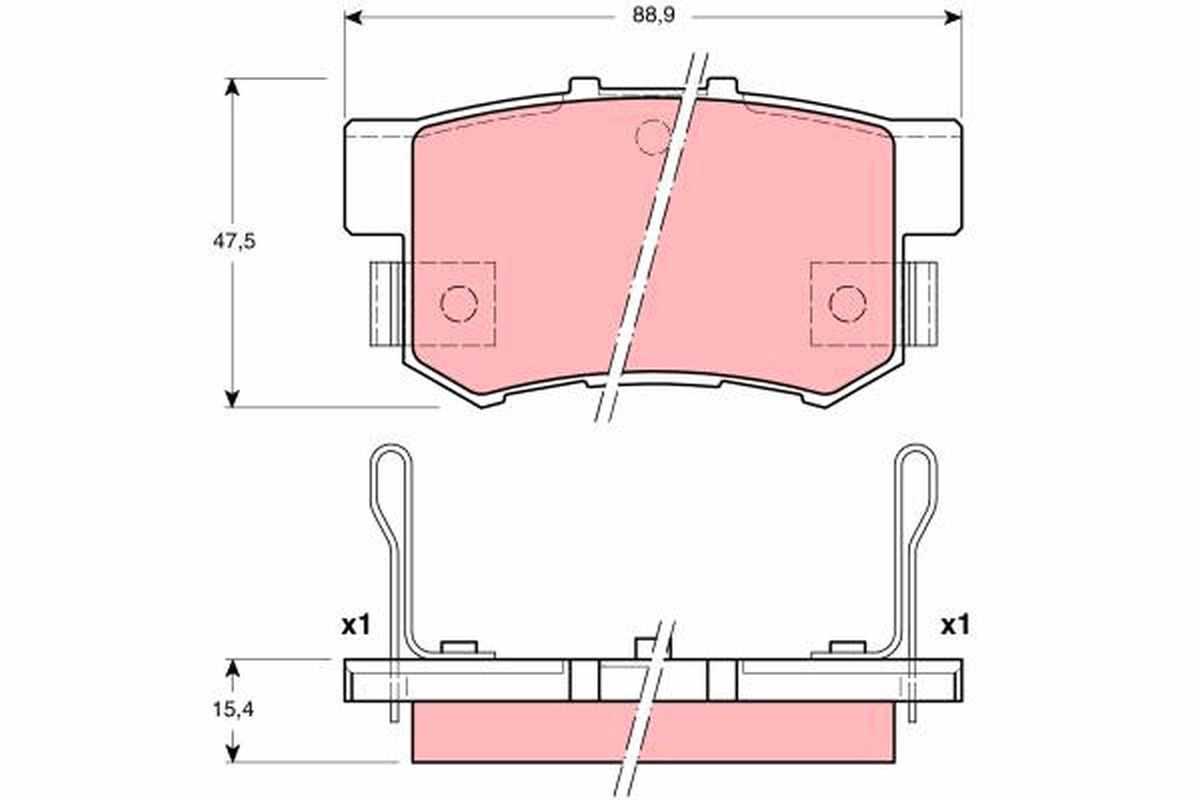 Brake Pad Set, disc brake GDB3191