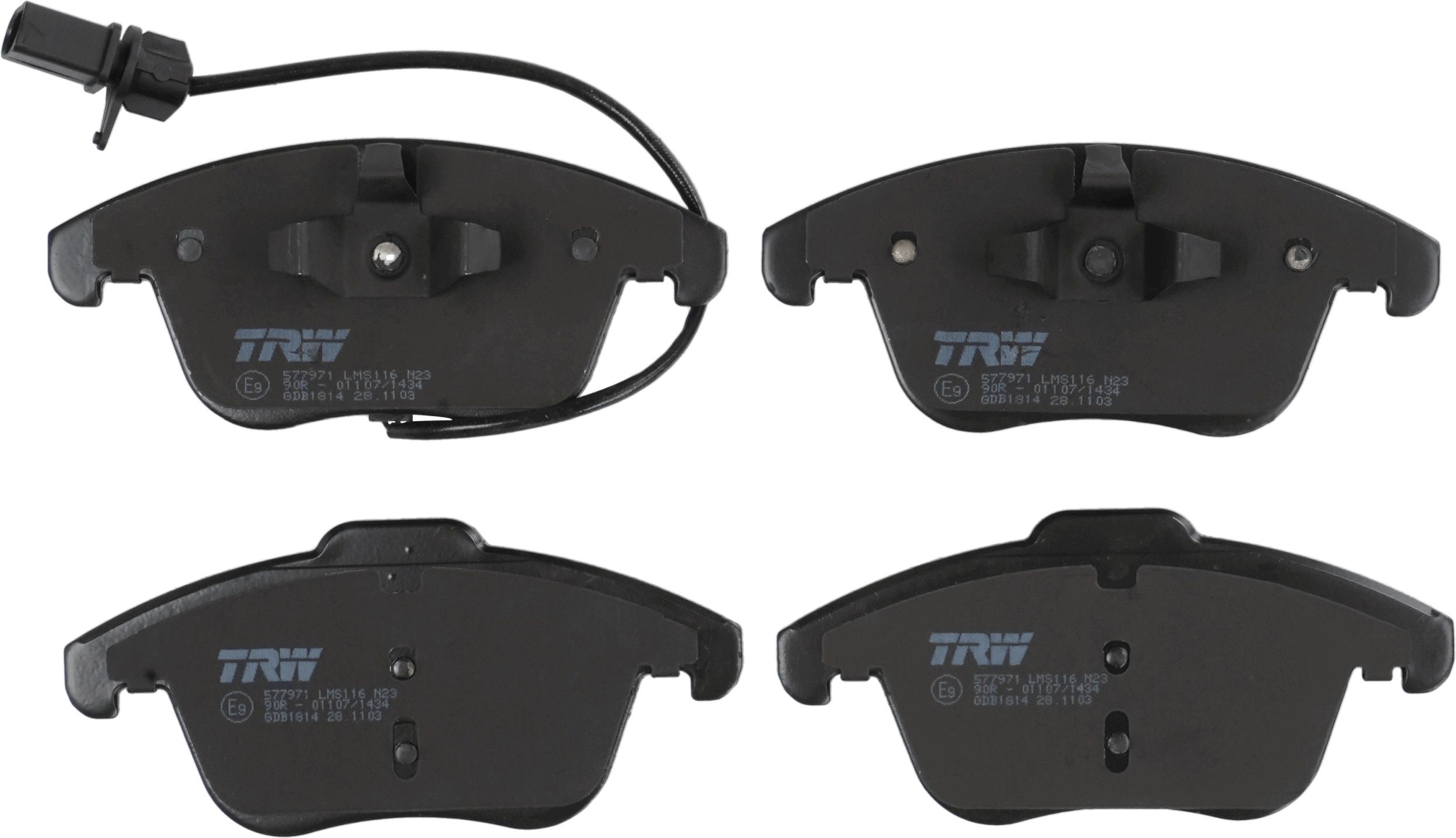 TRW DISC BRAKE PADS - TecDoc 2