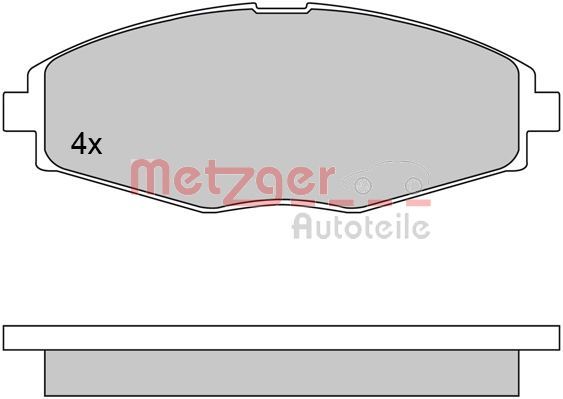 Brake Pad Set, disc brake 1170354