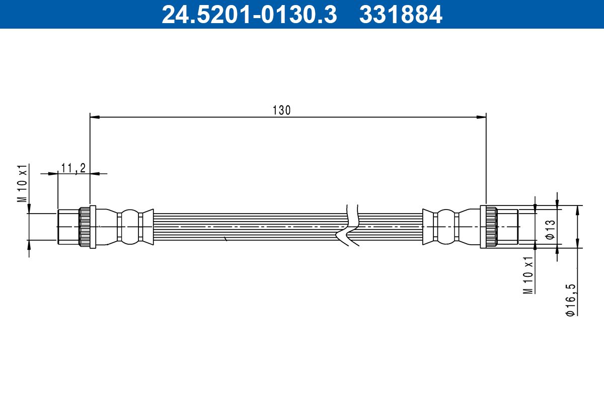 Ate 24.5201-0130.3 Bremsschlauch