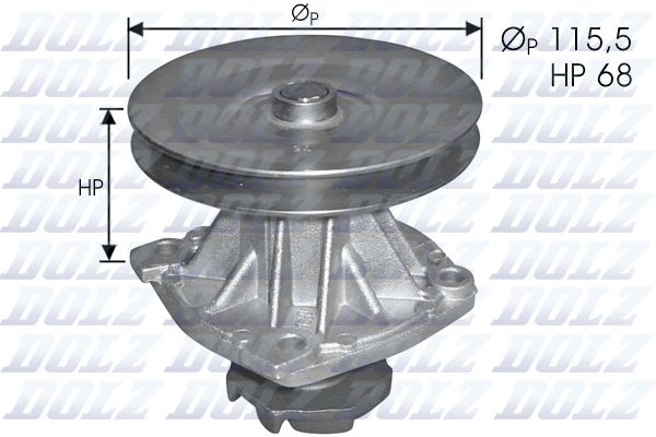 Water Pump, engine cooling S135