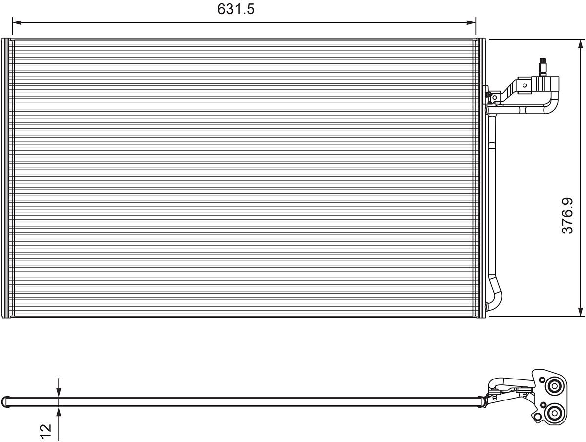 COND VOLVO C30, C70 II, S40 II, V50