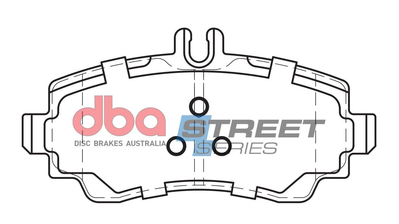 DBA SS STREET SERIES BRAKE PADS [ Mercedes Benz A Class 1997 - 2004 F ] - TecDoc Only