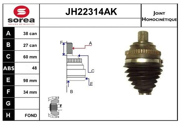 KIT CV JOINT AVEC KR129 - TRANSPORT