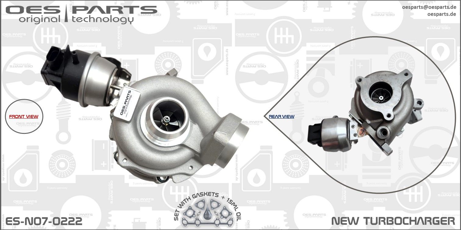 OES PARTS ES-N07-0222 - Lader, Aufladung
