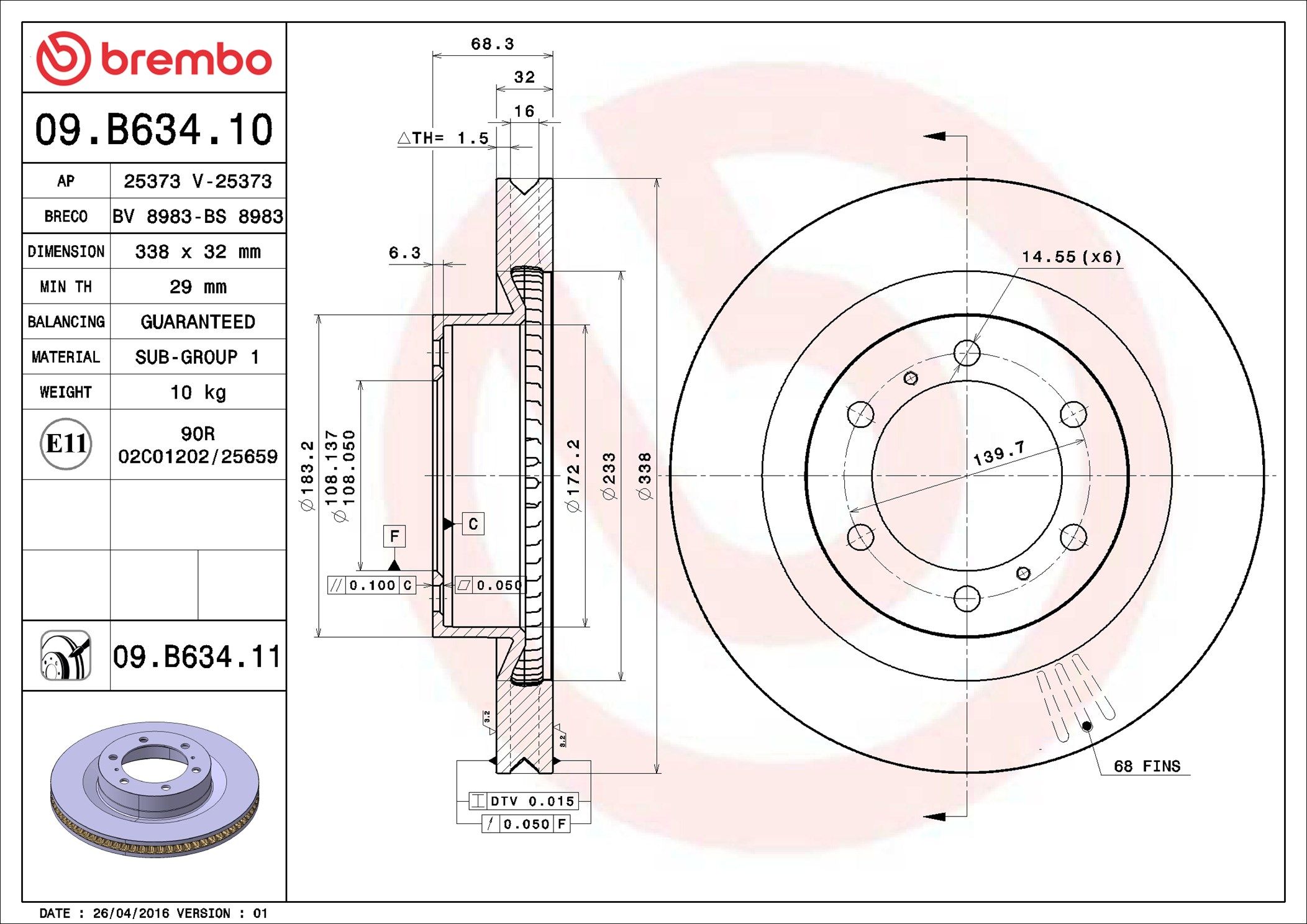 TOYOTA LANDCRUISER PRADO GDJ150R 15- (FRT) - TecDoc 1