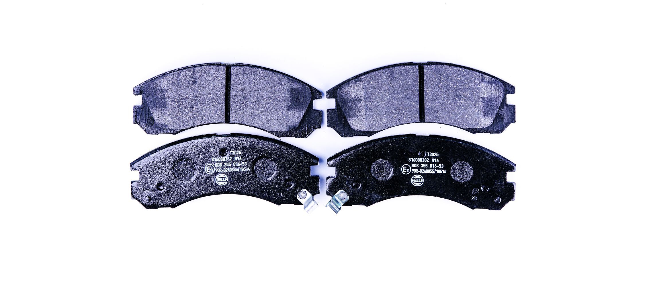 HELLA 8DB 355 016-531 - Bremsbelagsatz, Scheibenbremse