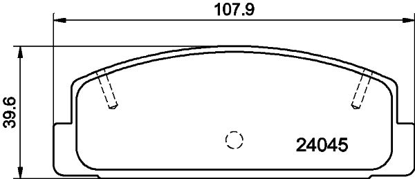 Brake Pad Set, disc brake 8DB 355 011-131