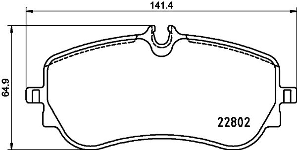 Brake Pad Set, disc brake 8DB 355 037-751