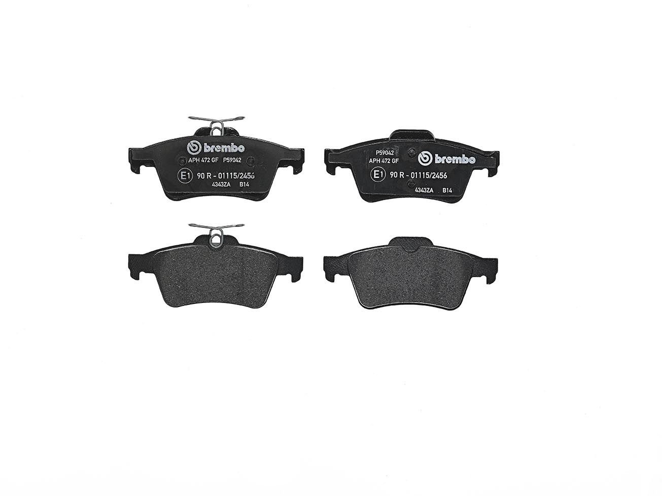 BREMBO P 59 042X - Bremsbelagsatz, Scheibenbremse XTRA LINE