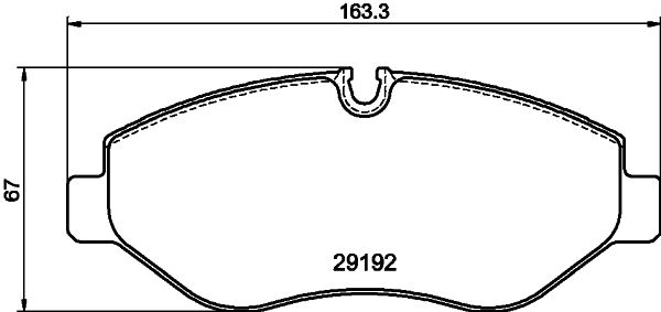 Комплект тормозных колодок, дисковый тормоз 8DB 355 005-521