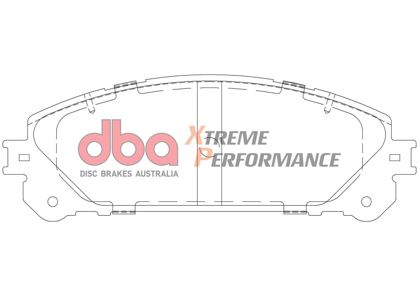 DBA XP PERFORMANCE BRAKE PADS [ Lexus & Toyota 2007-2014 F ] - TecDoc Only