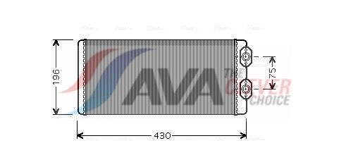 VLA6034 AVA QUALITY COOLING Hőcserélő, belső tér fűtés