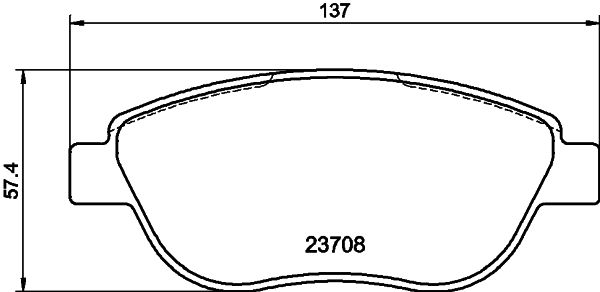 Brake Pad Set, disc brake 8DB 355 011-331