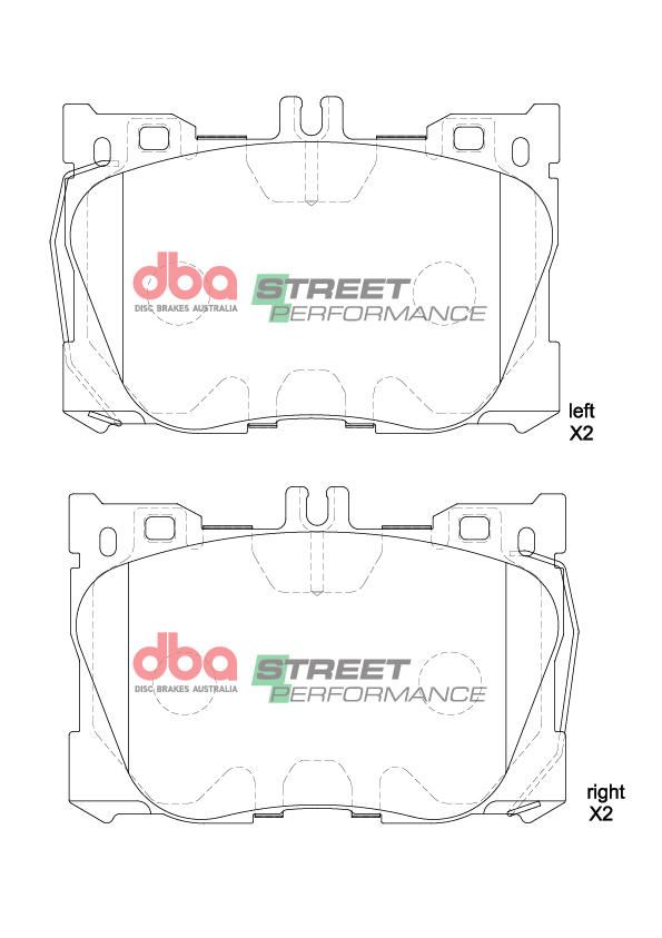 DBA  SP PERFORMANCE  BRAKE PADS [ Mercedes E300 2020 -2021 F ] - TecDoc Only