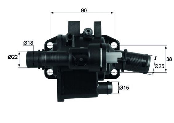 Thermostat, coolant TH 42 83