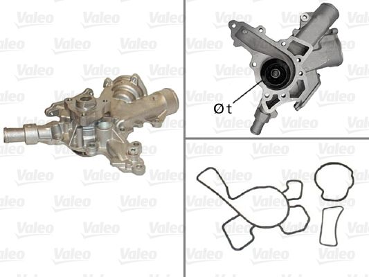 Water Pump, engine cooling 506601