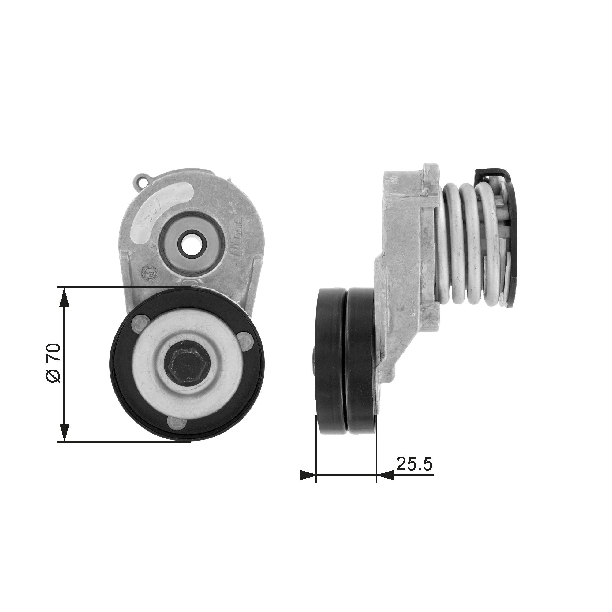 Belt Tensioner, V-ribbed belt T38432