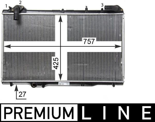 Radiador, refrigeración del motor
