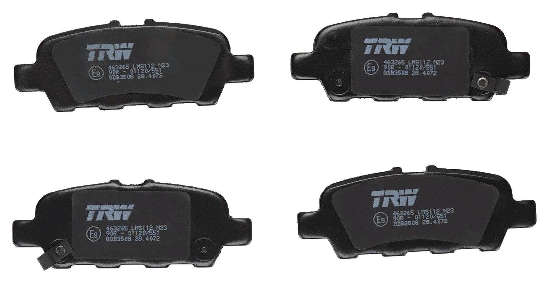 TRW DISC BRAKE PADS - TecDoc 2