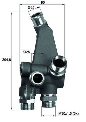 MAHLE TO 3 83 - Thermostat, &Ouml;lk&uuml;hlung