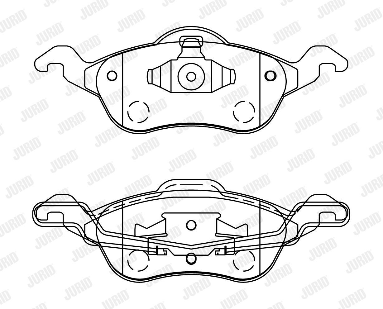 Bremsbelagsatz, Scheibenbremse