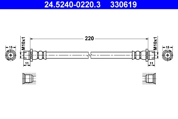 Brake Hose 24.5240-0220.3