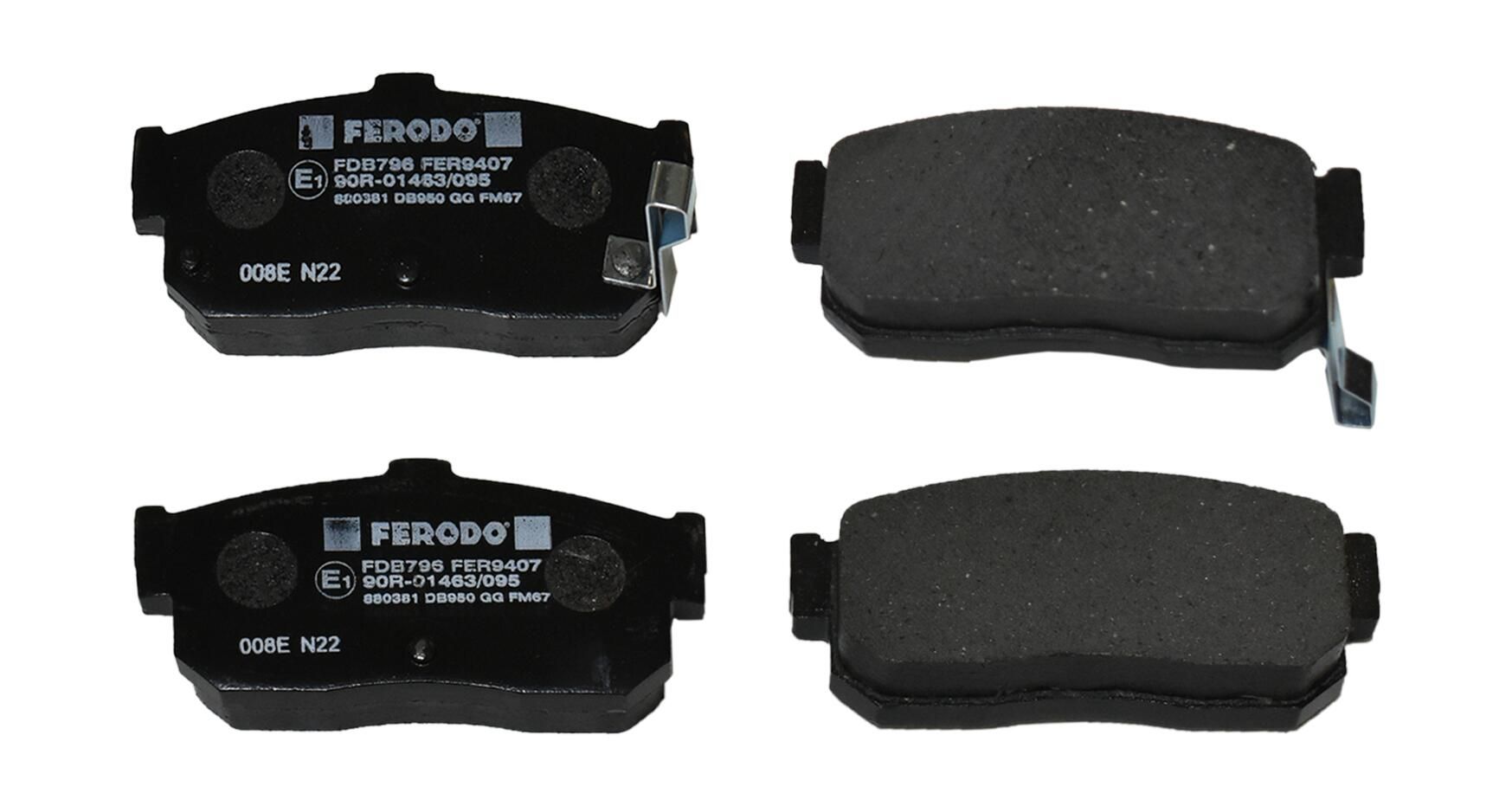 FERODO FDB796 - Bremsbelagsatz, Scheibenbremse PREMIER ECO FRICTION