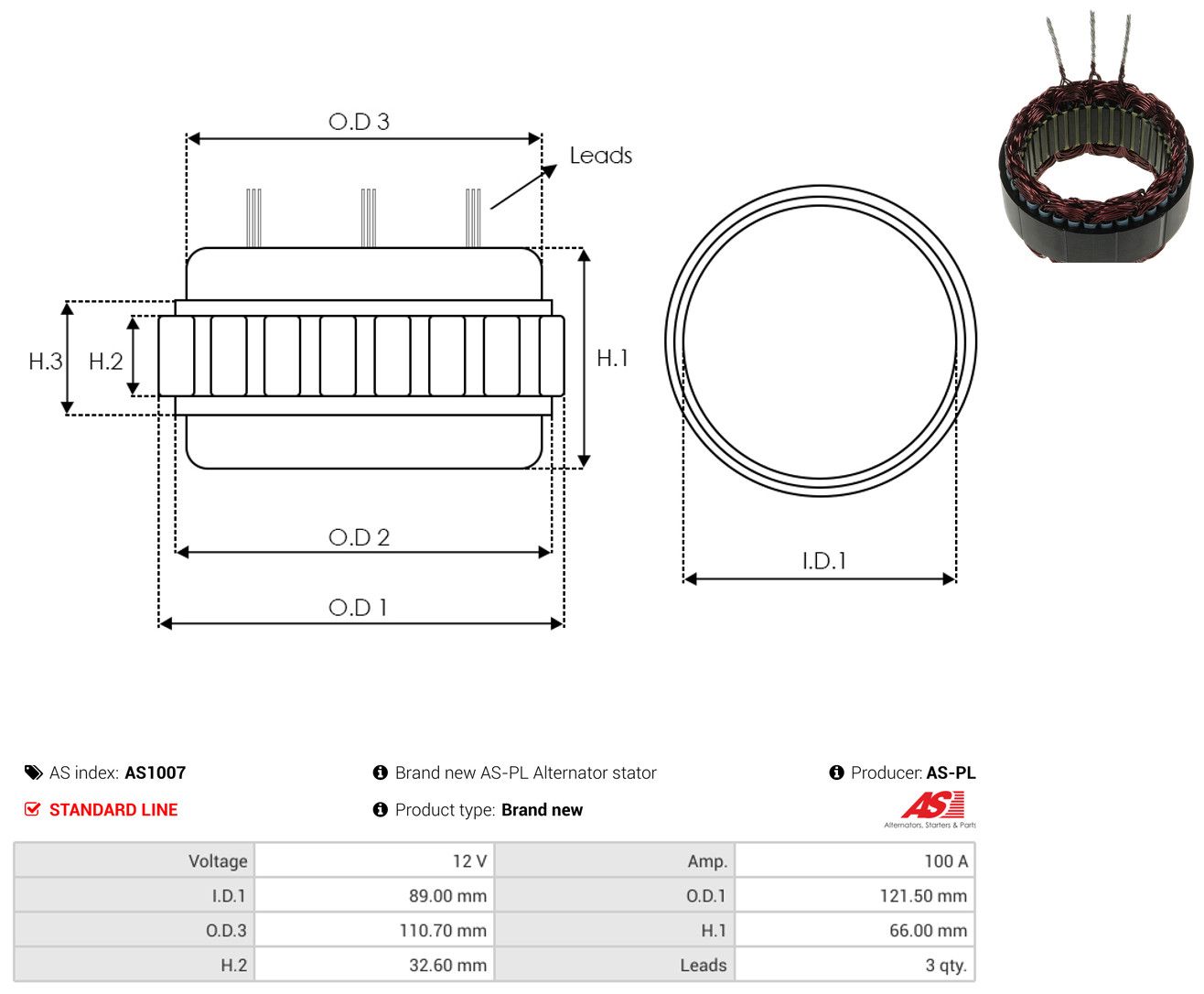 Stator, Generator
