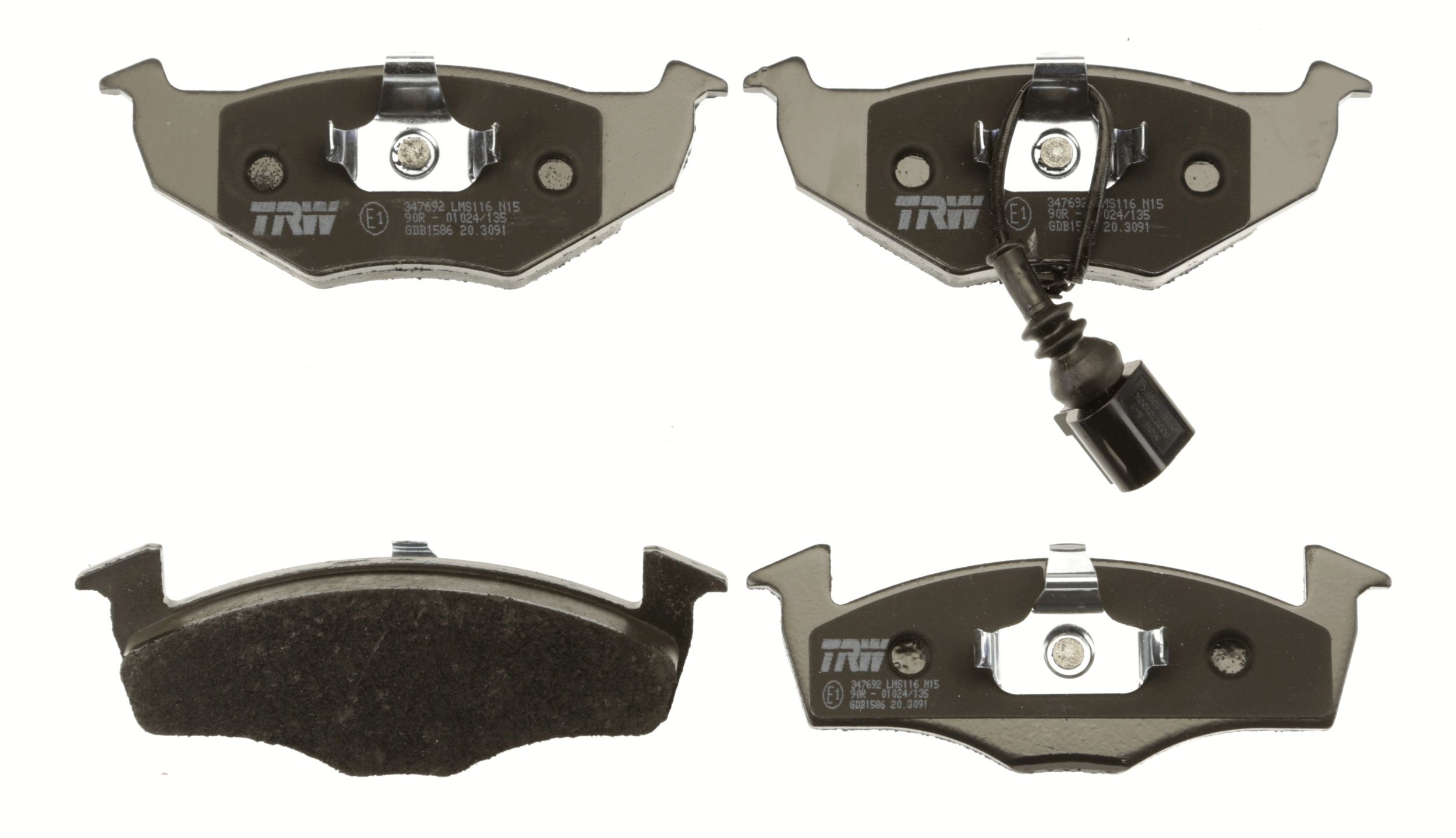 TRW DISC BRAKE PADS - TecDoc 2