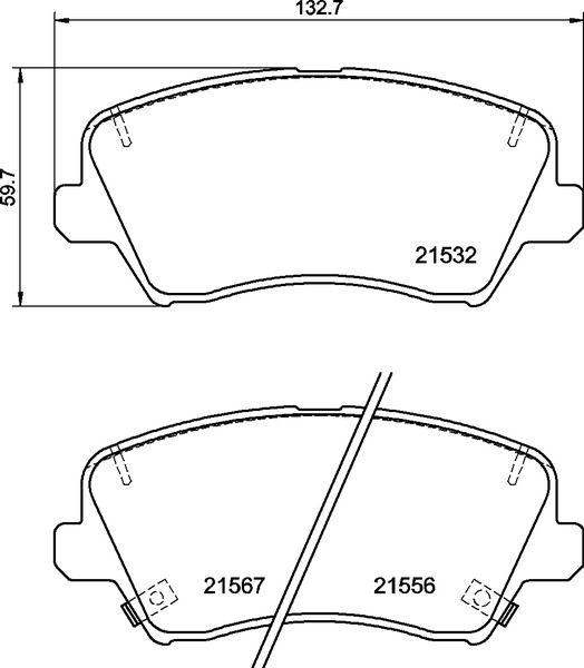 Brake Pad Set, disc brake P 30 123