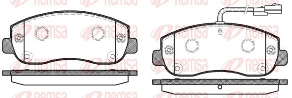 Brake Pad Set, disc brake 1449.01